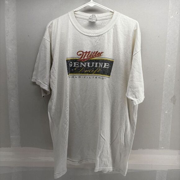 Vintage 90s Miller Genuine Draft Graphic Shirt Mens XL Miller Beer Milwaukee - Picture 3 of 7